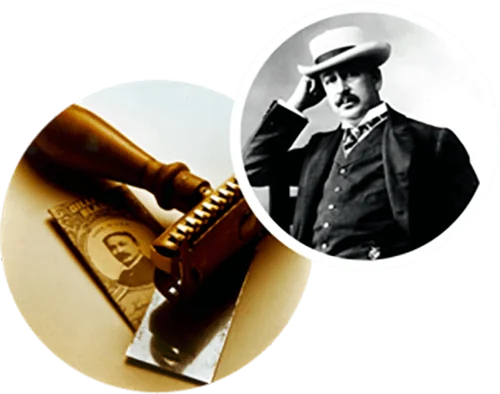 King C. Gillette 获得安全剃须刀专利